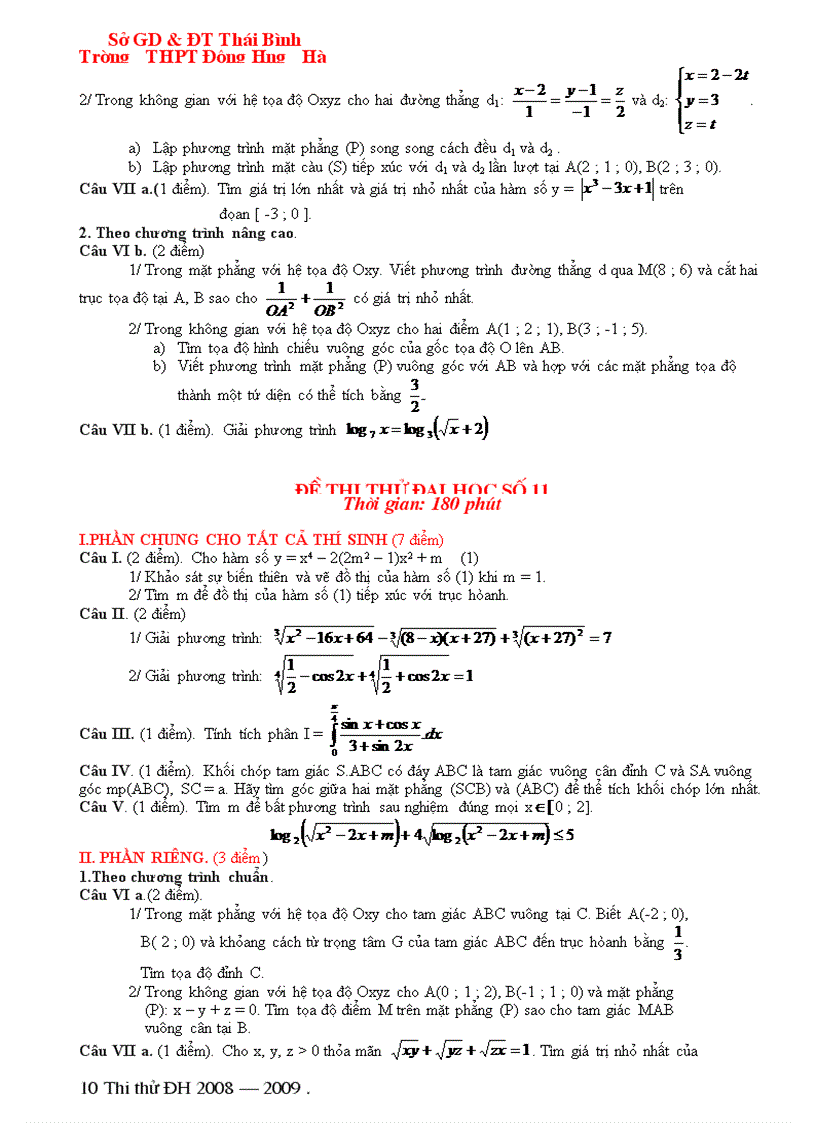 image for page Bộ đề ôn toán theo chương trình mới