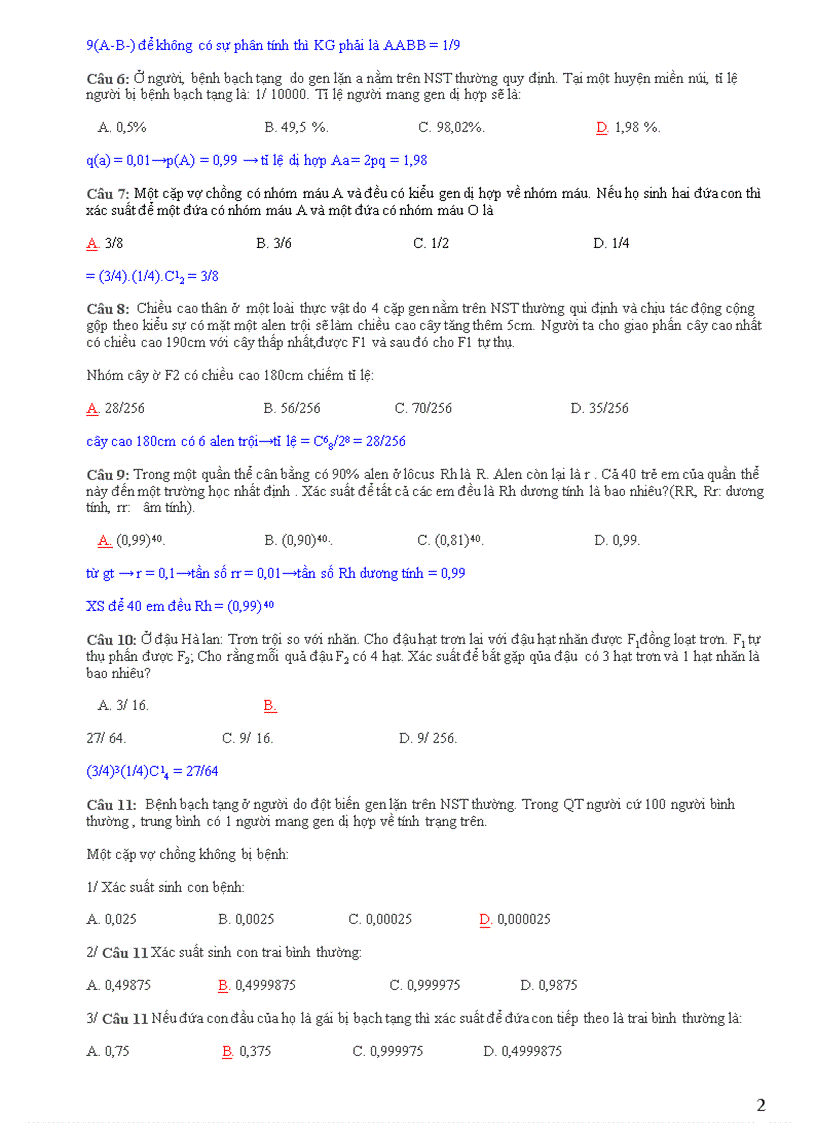 image for page BTSinh chuyên đề 4 Tổ hợp xác suất