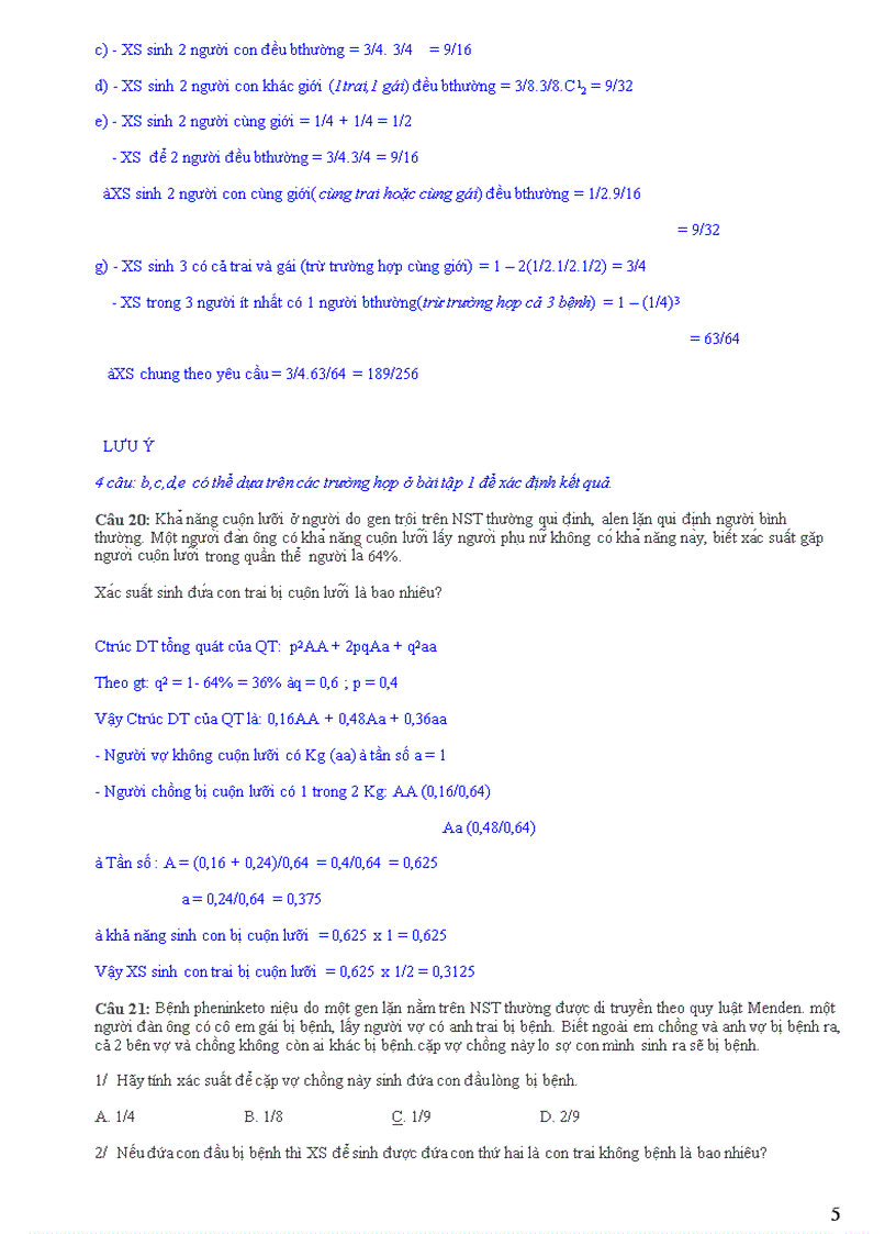 image for page BTSinh chuyên đề 4 Tổ hợp xác suất