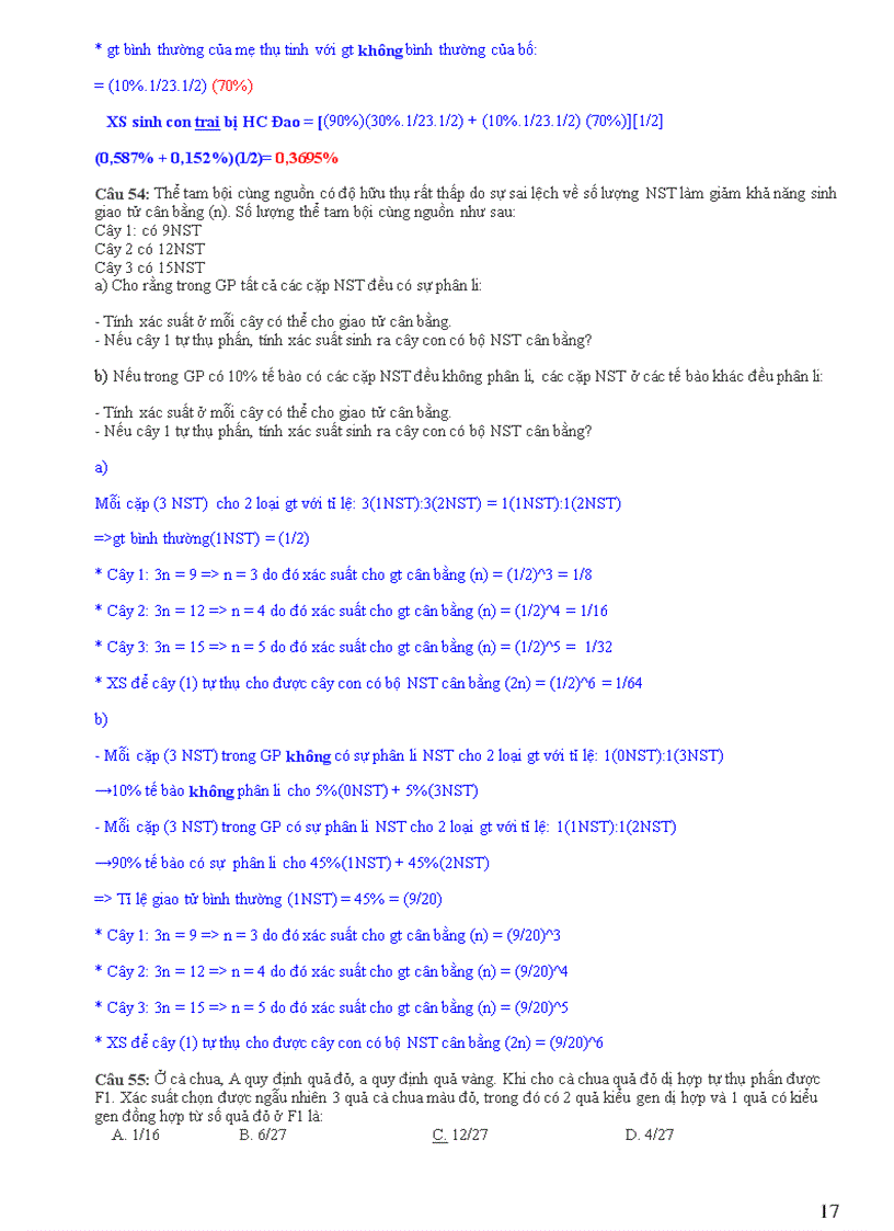 image for page BTSinh chuyên đề 4 Tổ hợp xác suất