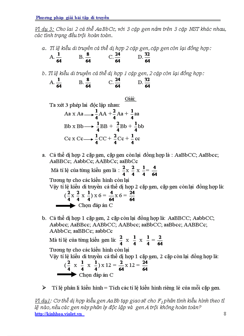 image for page Các bước giải nhanh bài toán sinh học