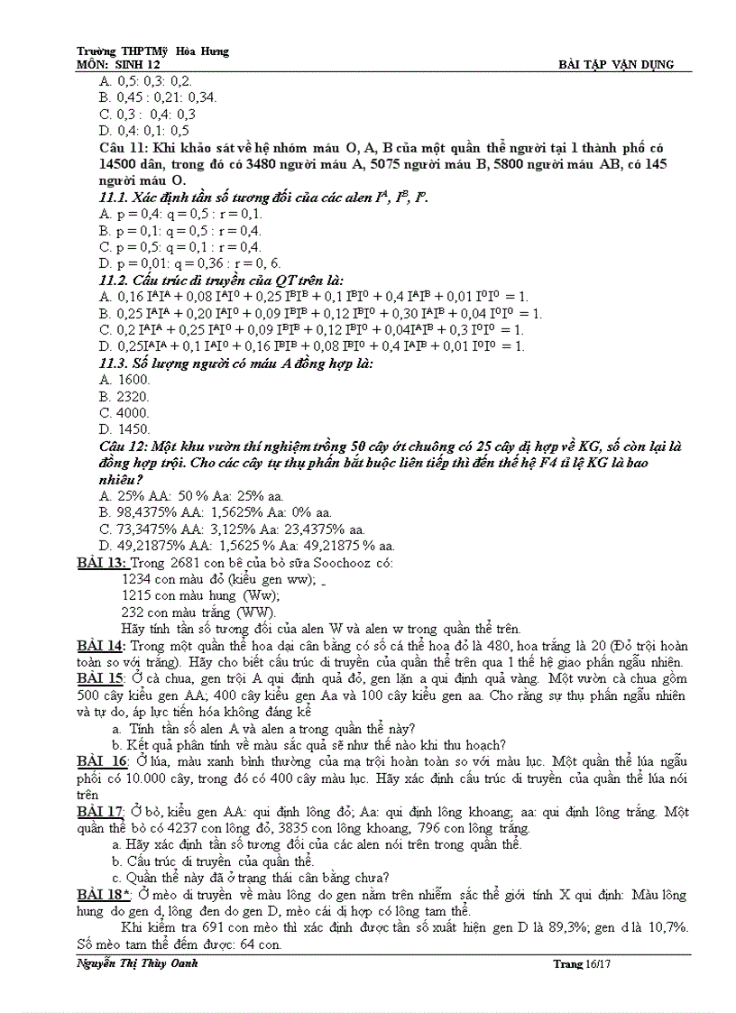 image for page Các dạng bài tập sinh 12