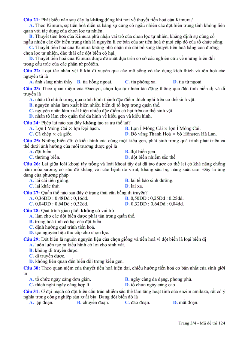 image for page Các đề thi tốt nghiệp môn sinh 2003 2008