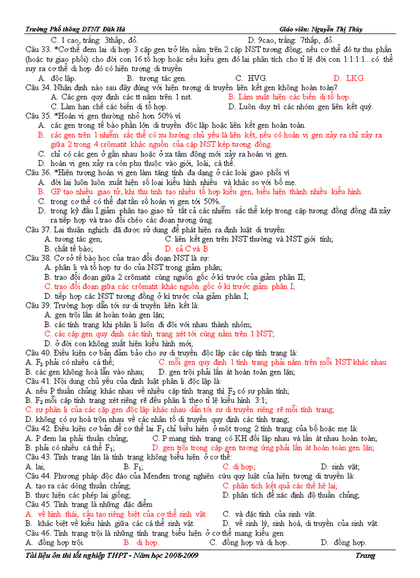 image for page Các quy luật DT Ôn TN Có trắc nghiệm và câu hỏi tự luận