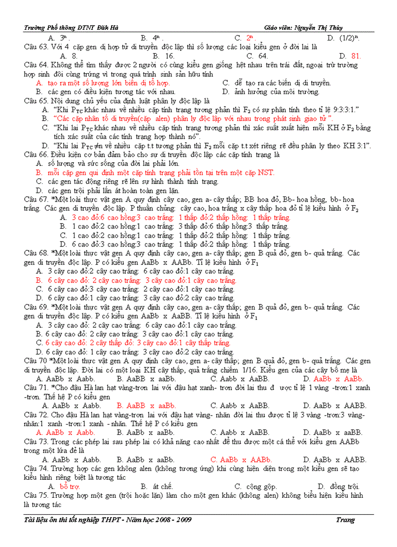 image for page Các quy luật DT Ôn TN Có trắc nghiệm và câu hỏi tự luận