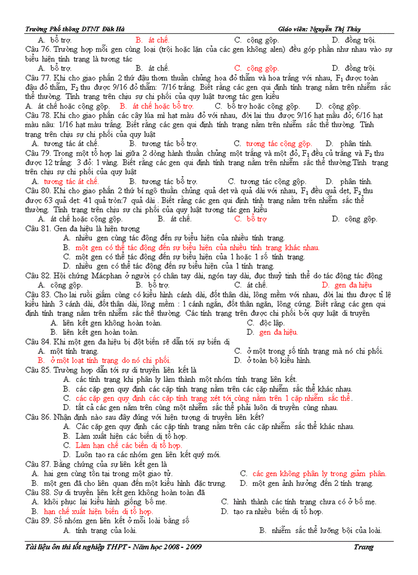 image for page Các quy luật DT Ôn TN Có trắc nghiệm và câu hỏi tự luận