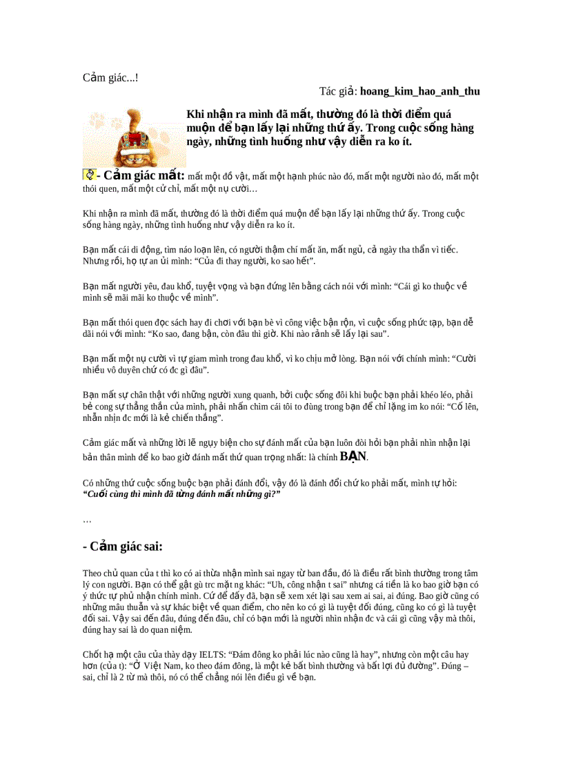 image for page Cảm giác Của Con Người