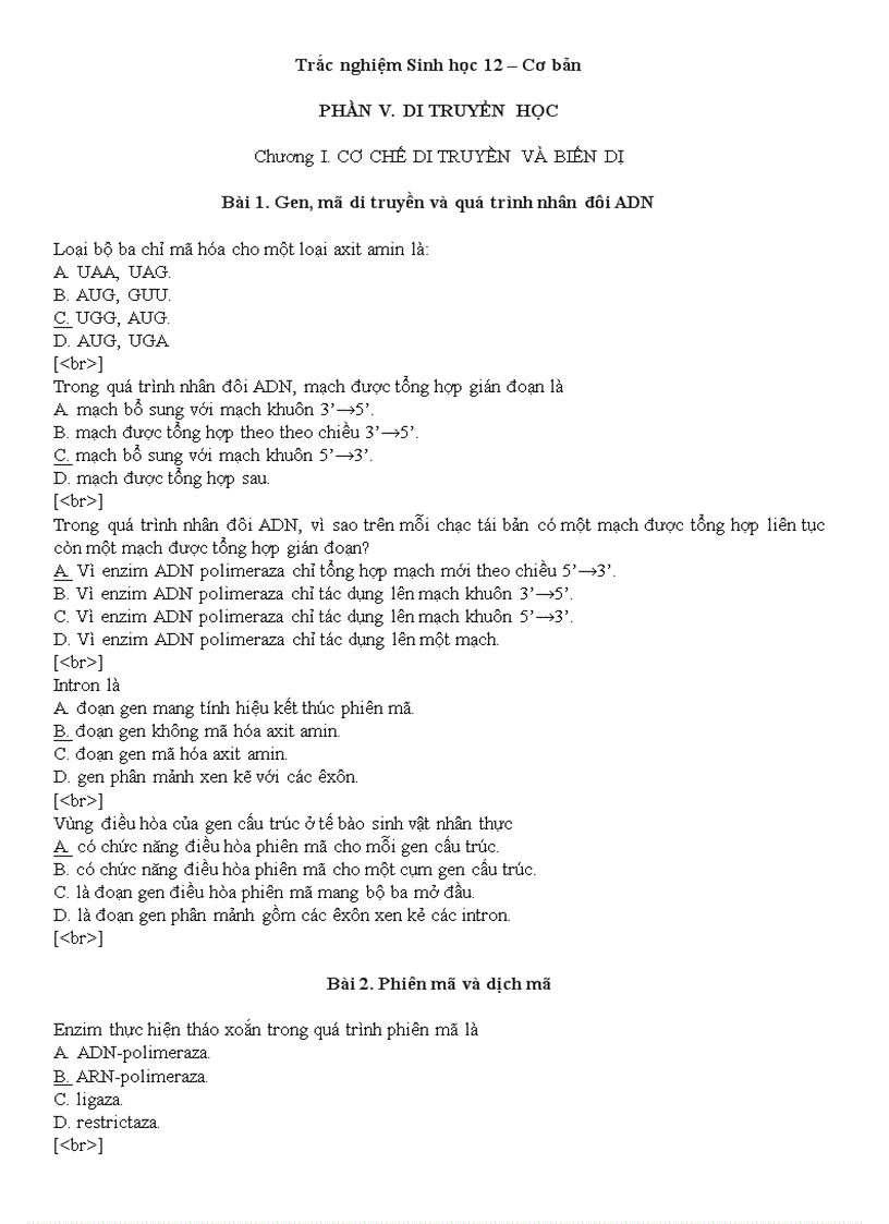 image for page Câu hỏi trắc nghiêm ôn tập hk1 lớp 12