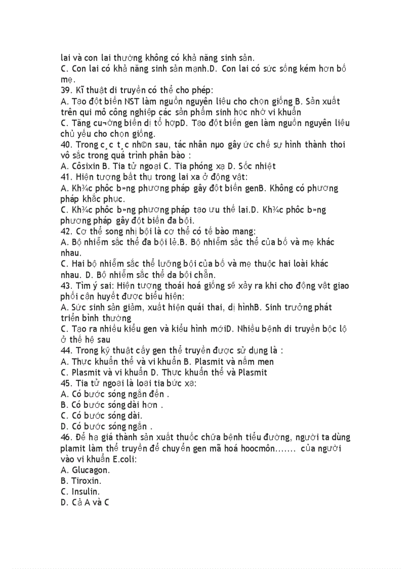 image for page Cau hoi trac nghiem sinh 12