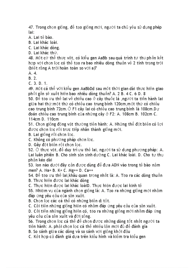 image for page Cau hoi trac nghiem sinh 12