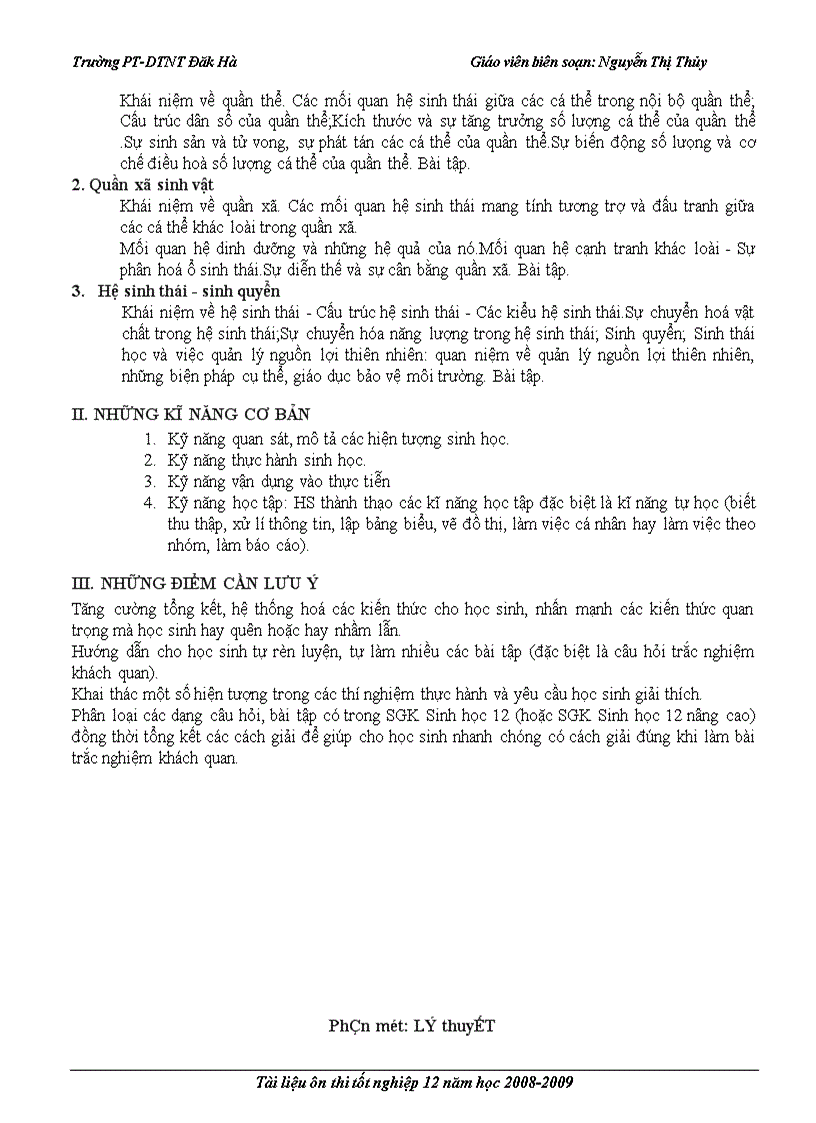 image for page Đê cương ôn thi tốt nghiệp THPT có phân phối và TN kèm theo