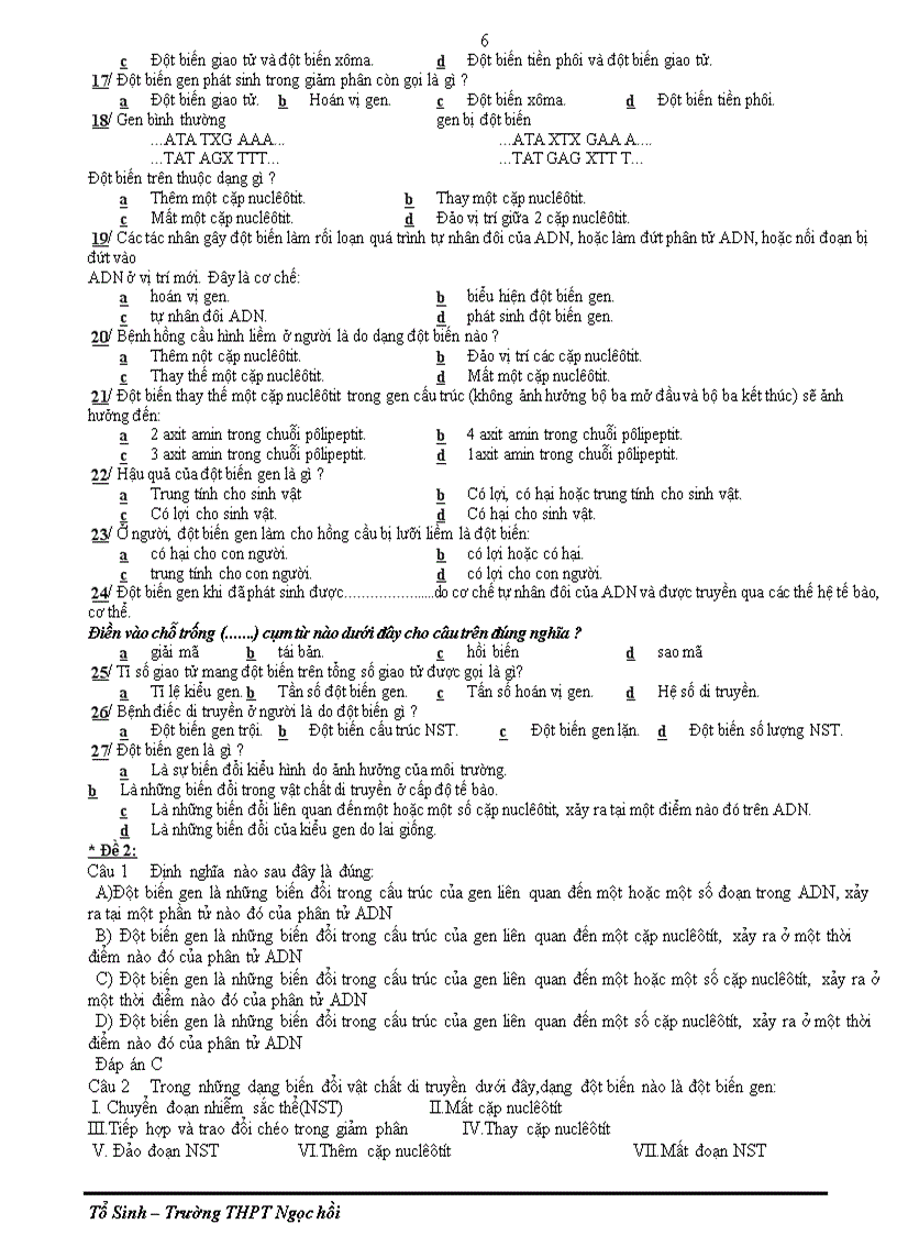 image for page Đề cương ôn thi tốt nghiệp