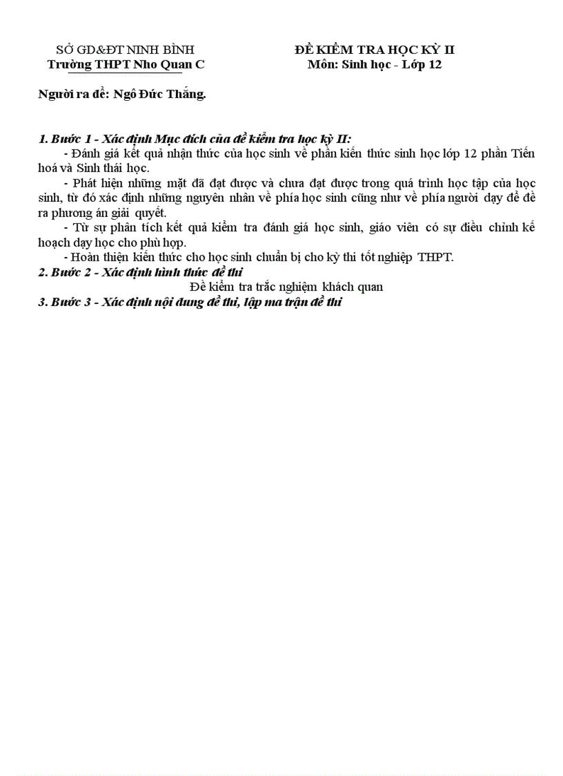 image for page Đề kiểm tra học kỳ II Ma trận