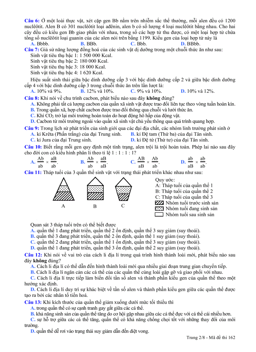 image for page De thi DH Sinh 2011