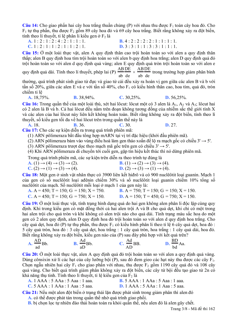 image for page De thi DH Sinh 2011