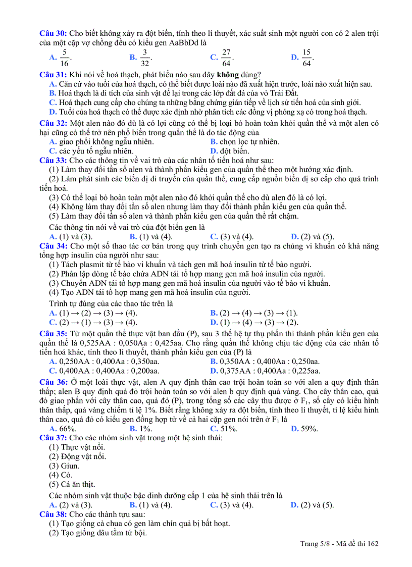 image for page De thi DH Sinh 2011