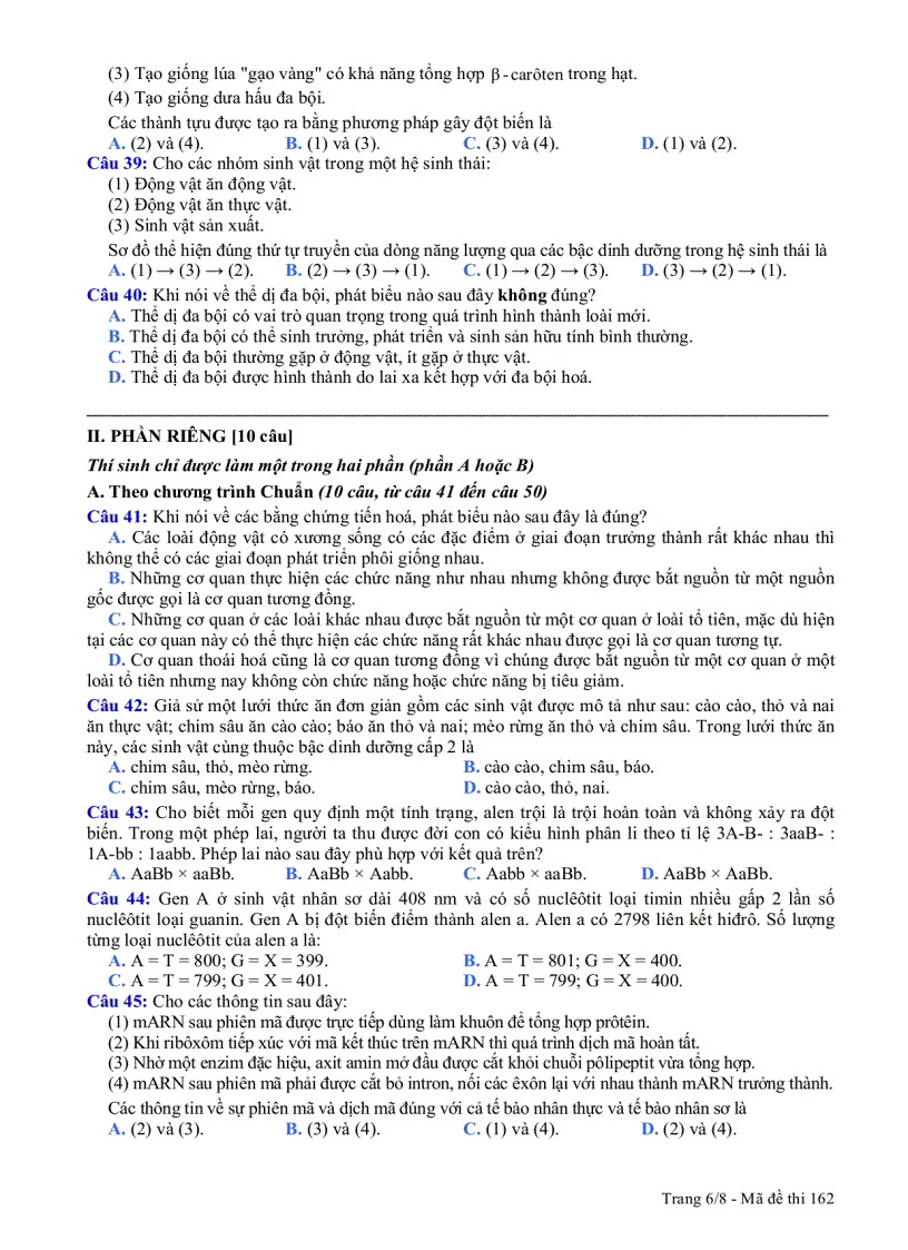 image for page De thi DH Sinh 2011