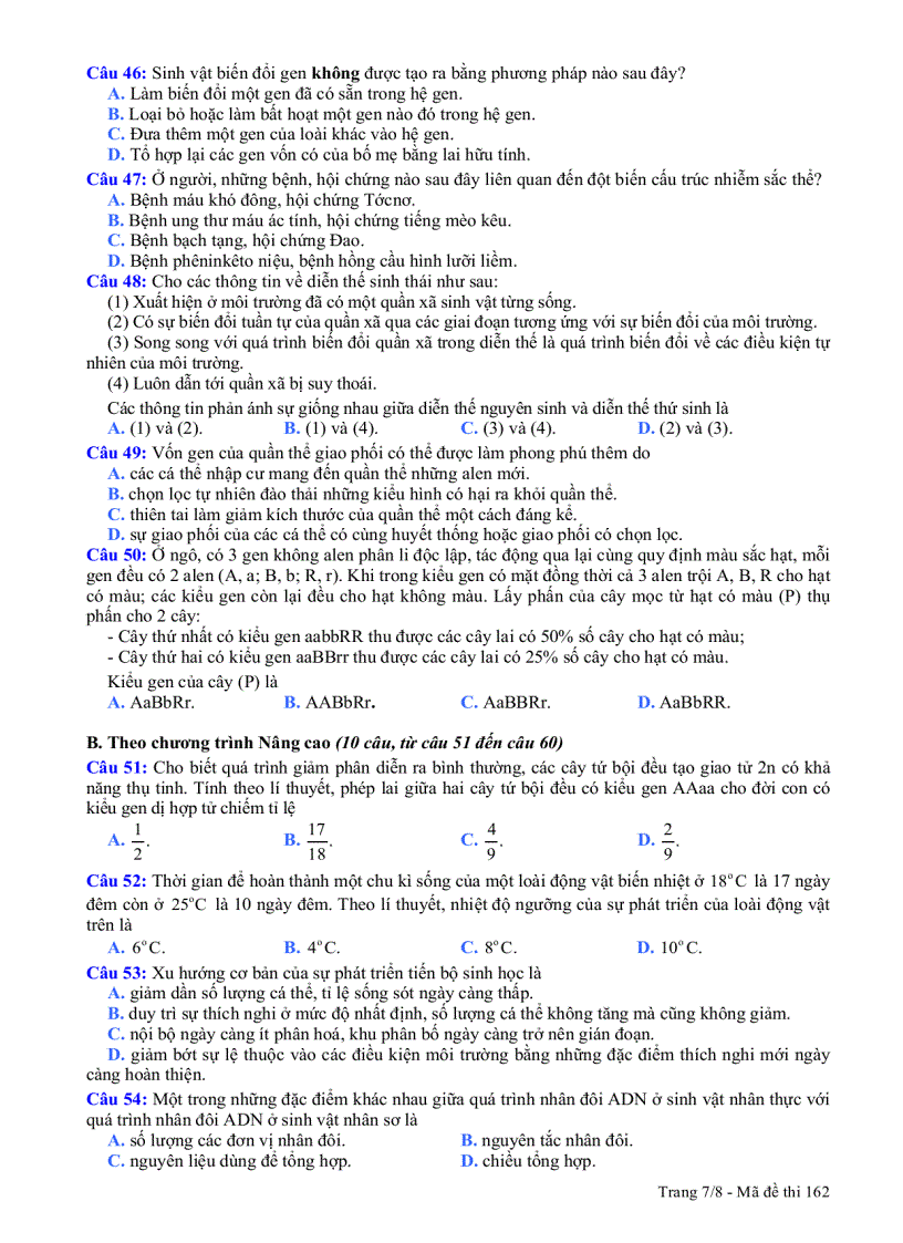 image for page De thi DH Sinh 2011