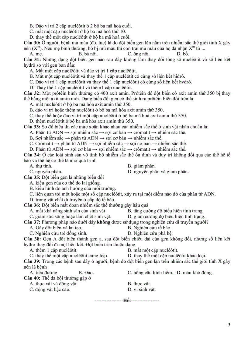 image for page Đề thi thử tn sinh 2010