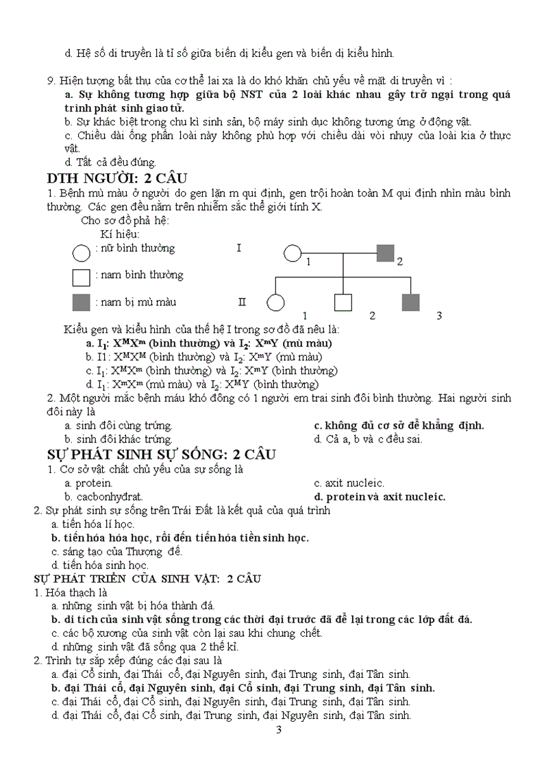 image for page Đề thi thử TN THPT Môn sinh Có đáp án