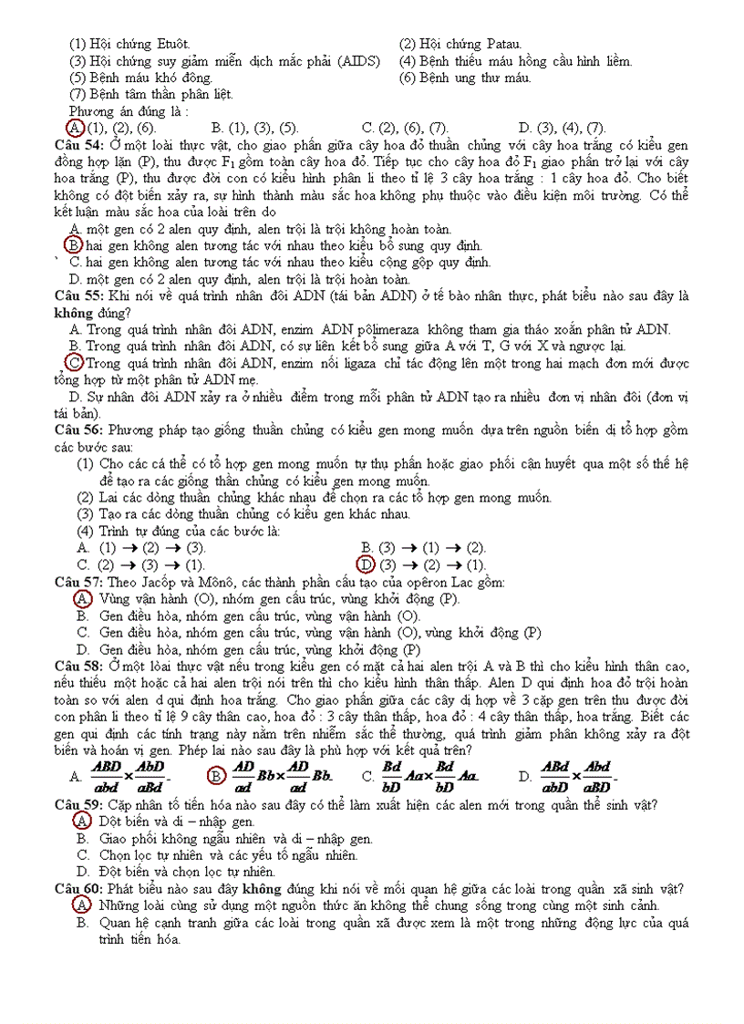 image for page Đề đáp án thi đh 2010 sinh b 615