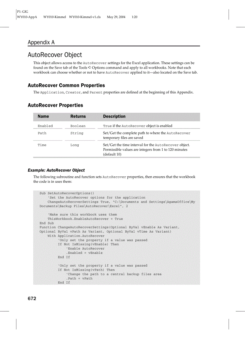 image for page Excel 2003 Object