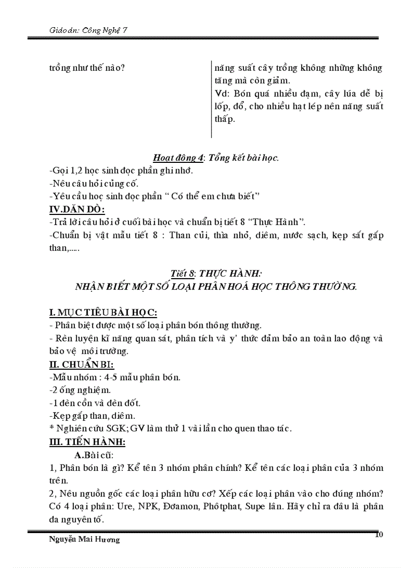 image for page Giao an cong nghe 7