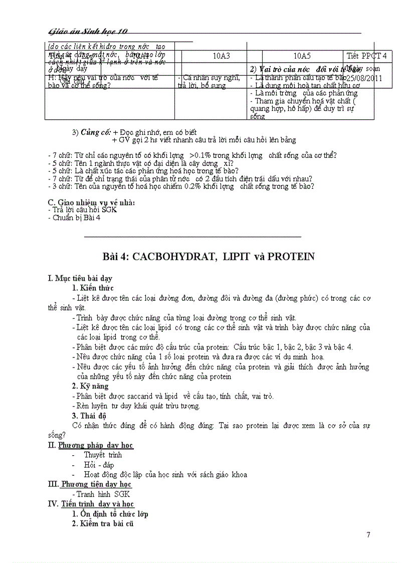 image for page Giao an sinh 10 hay tron bo