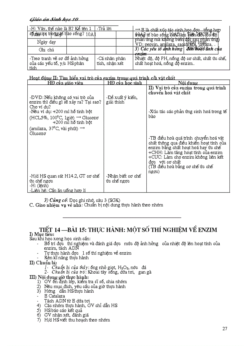 image for page Giao an sinh 10 hay tron bo