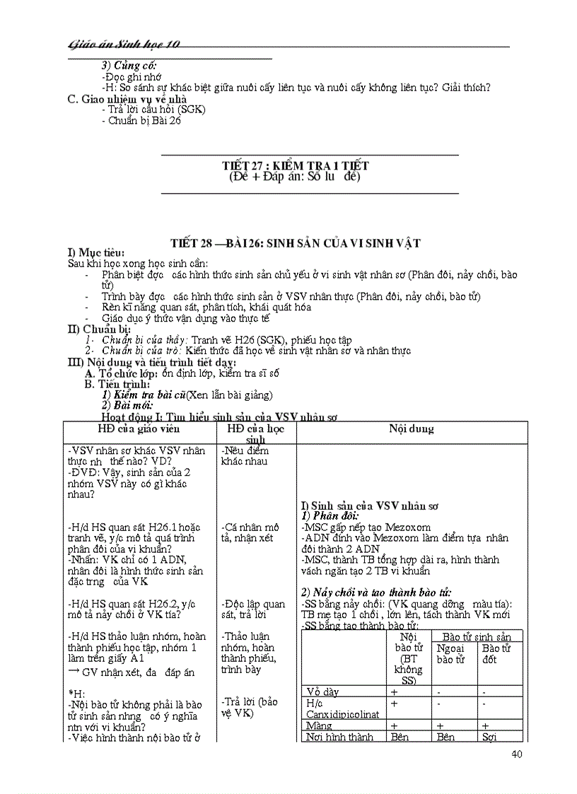 image for page Giao an sinh 10 hay tron bo