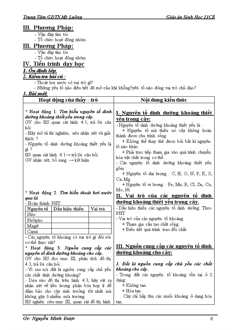 image for page Giao an sinh 11cb