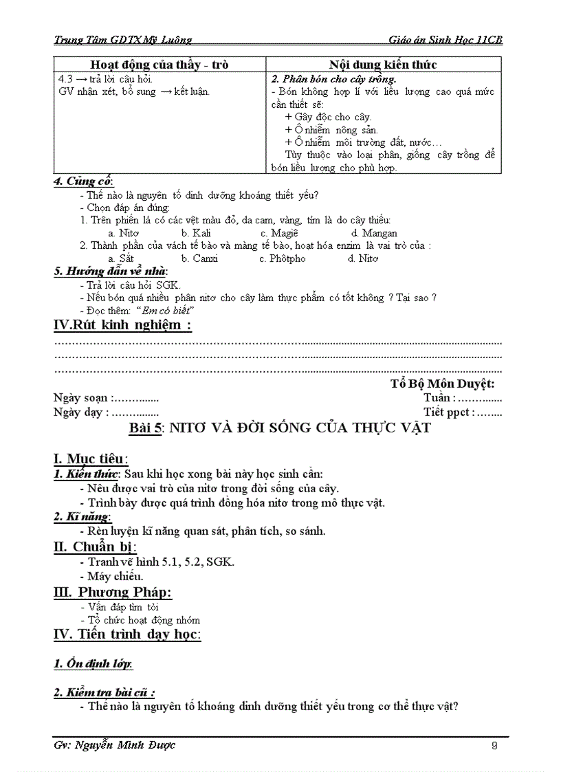 image for page Giao an sinh 11cb