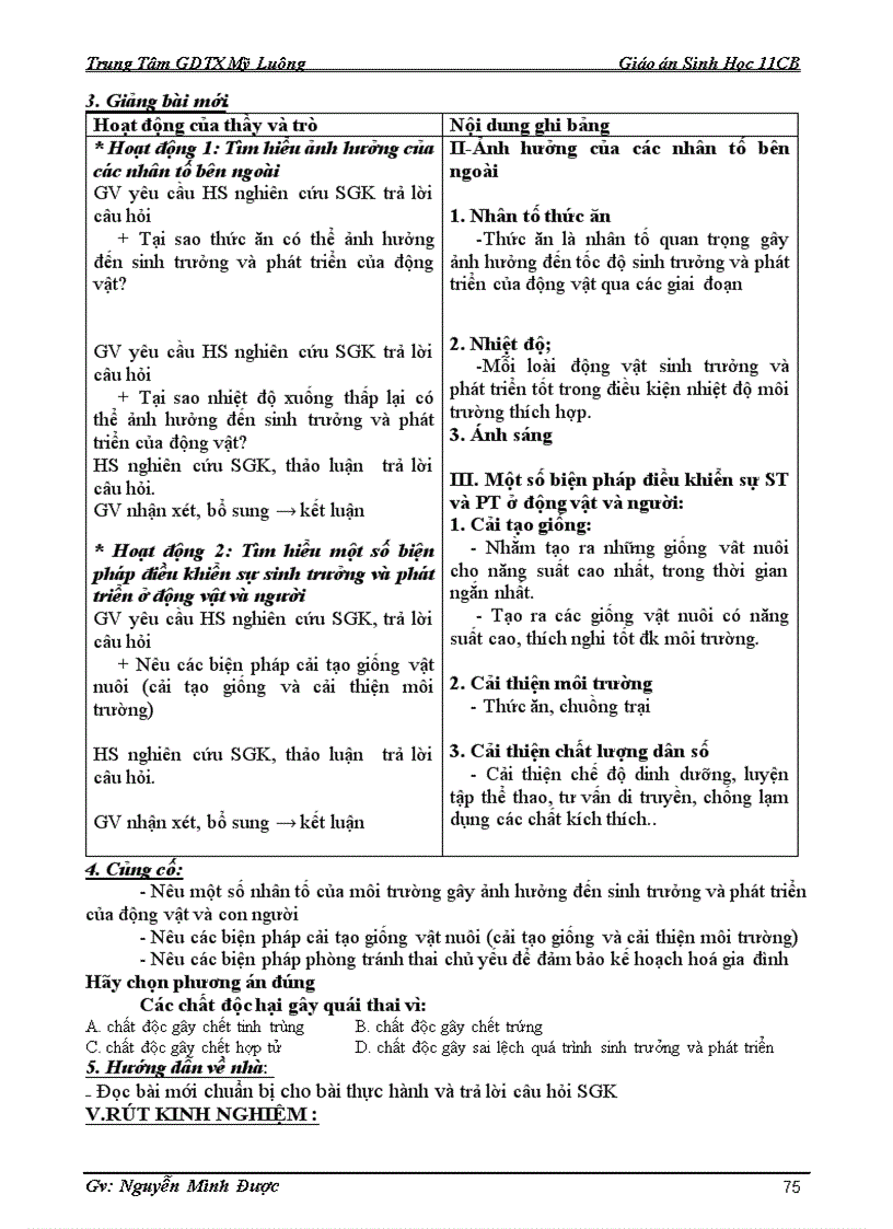 image for page Giao an sinh 11cb