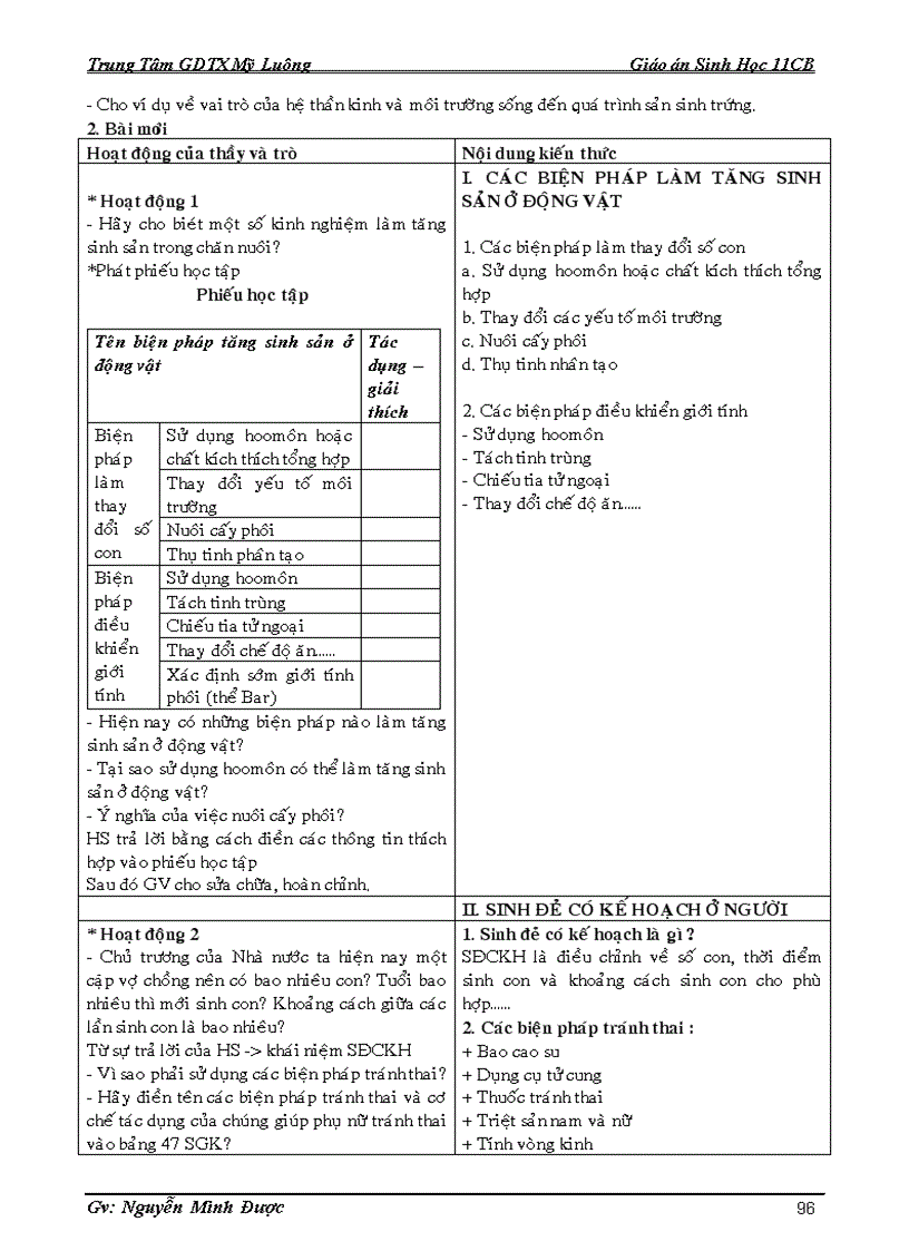 image for page Giao an sinh 11cb