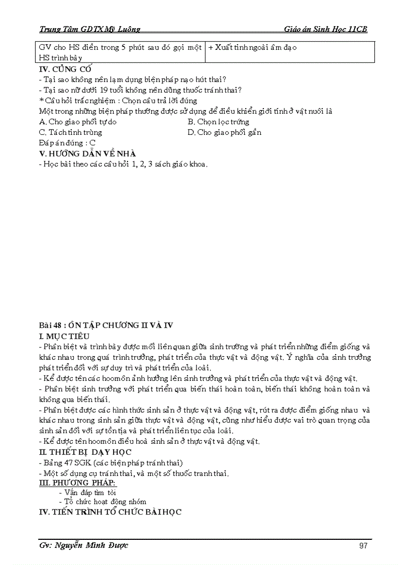 image for page Giao an sinh 11cb