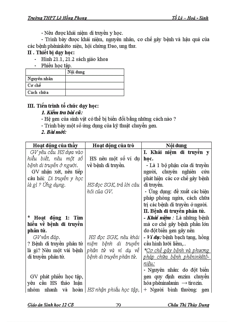 image for page Giáo án Sinh 12 CB