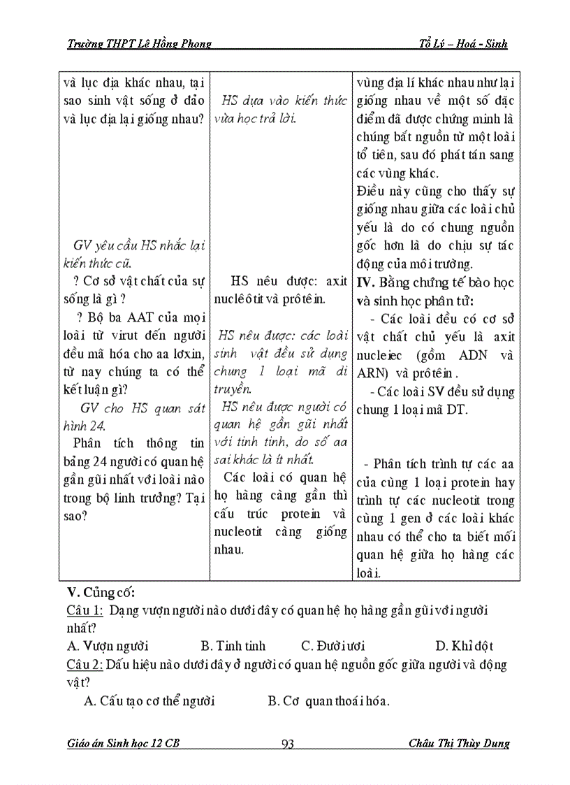 image for page Giáo án Sinh 12 CB