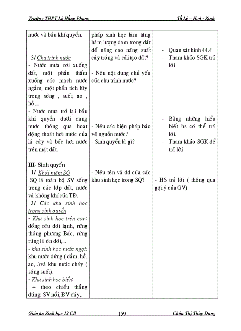 image for page Giáo án Sinh 12 CB