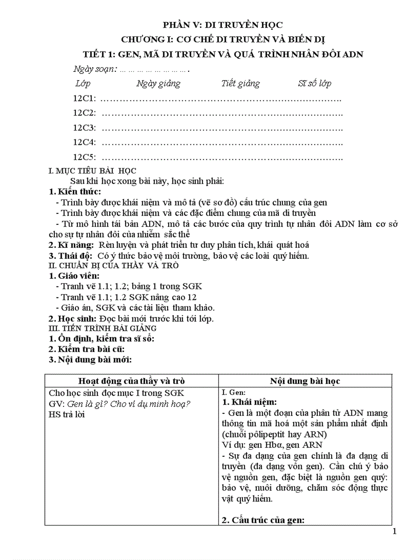 image for page Giao an sinh 12 co ban cuc hay