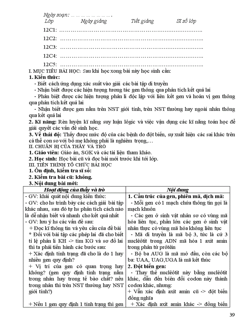 image for page Giao an sinh 12 co ban cuc hay