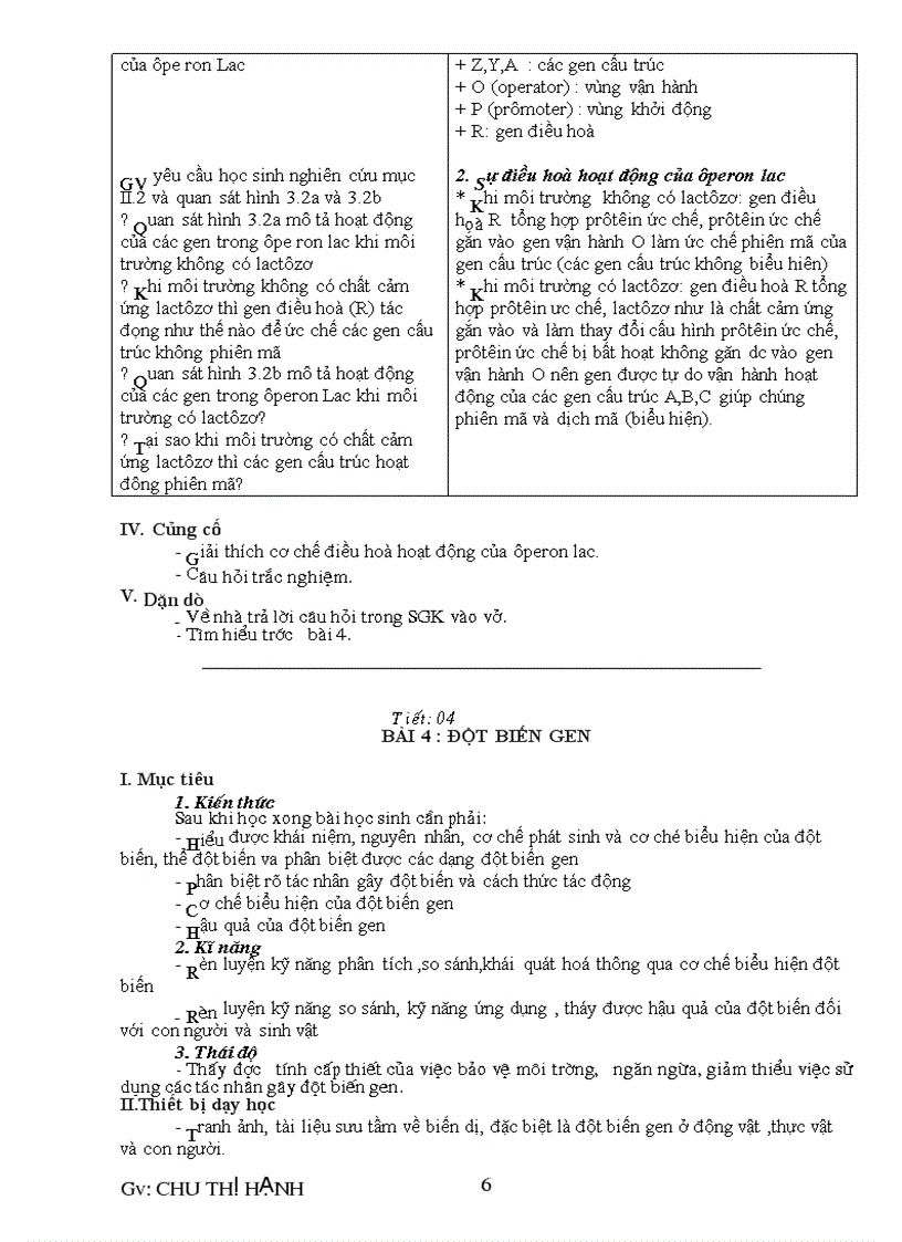 image for page Giáo án Sinh 12 Cơ bản 1