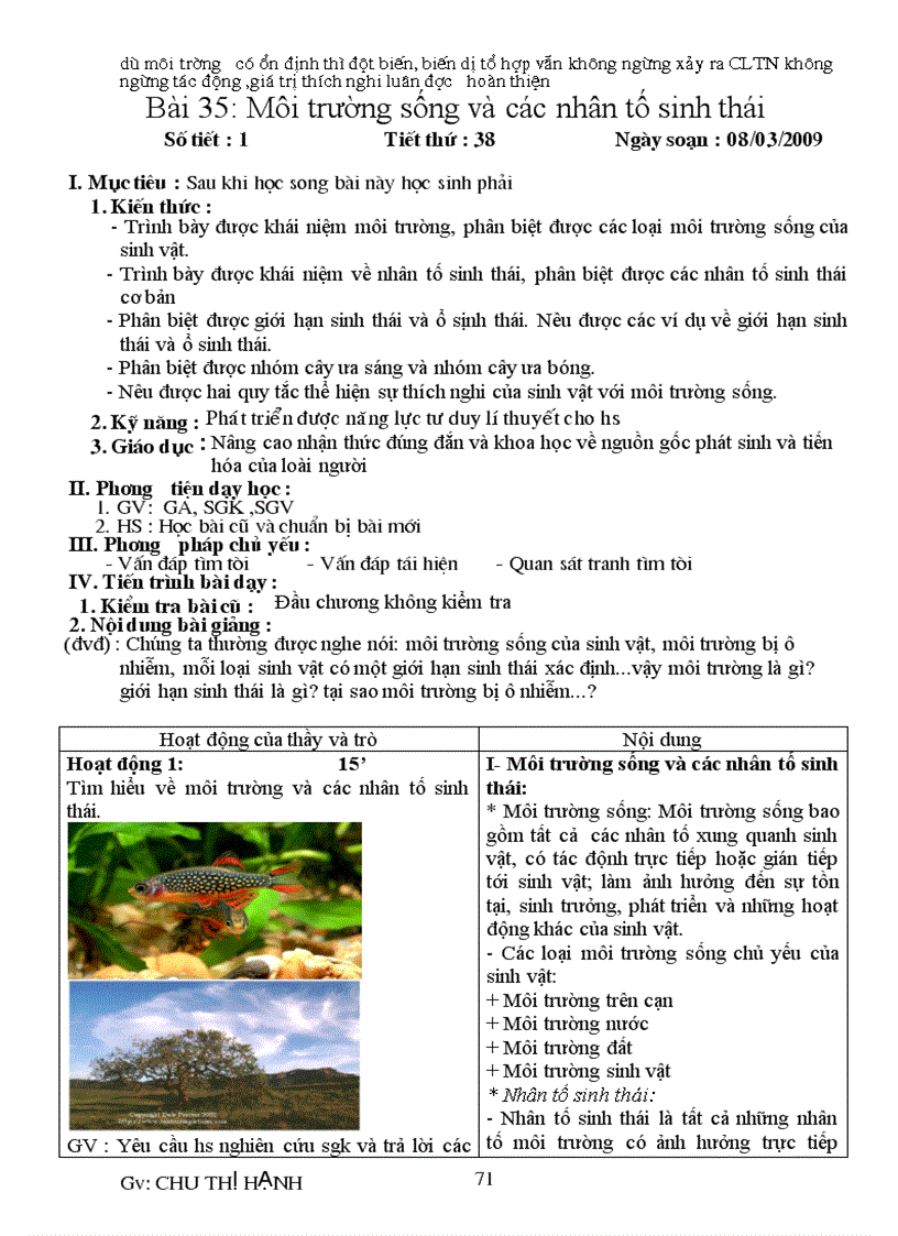 image for page Giáo án Sinh 12 Cơ bản 1