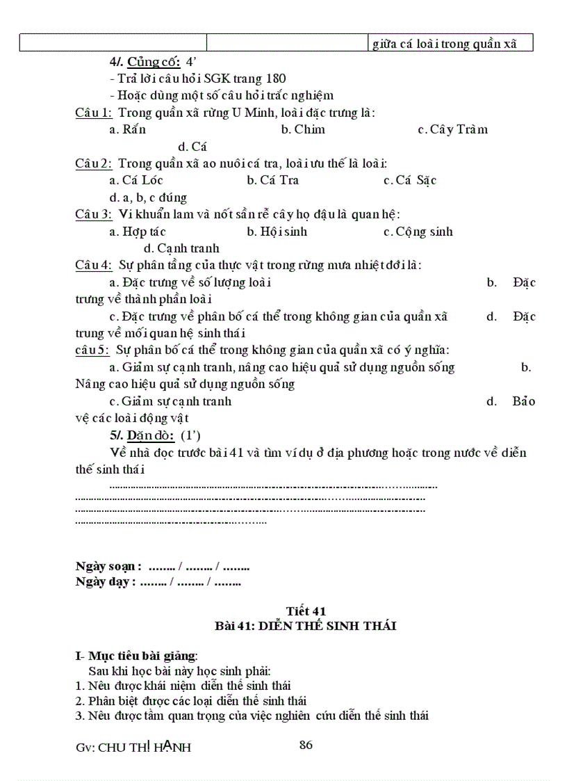 image for page Giáo án Sinh 12 Cơ bản 1