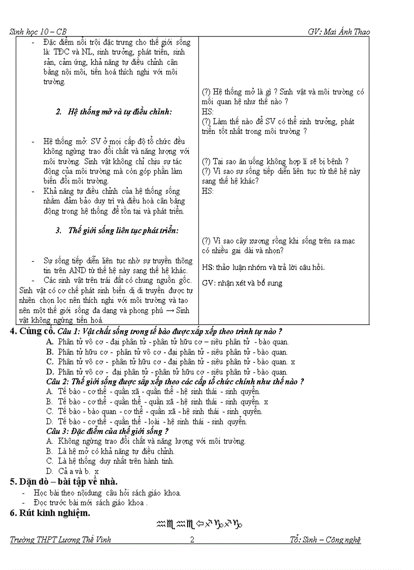 image for page Giáo án Sinh hoc 10 CB