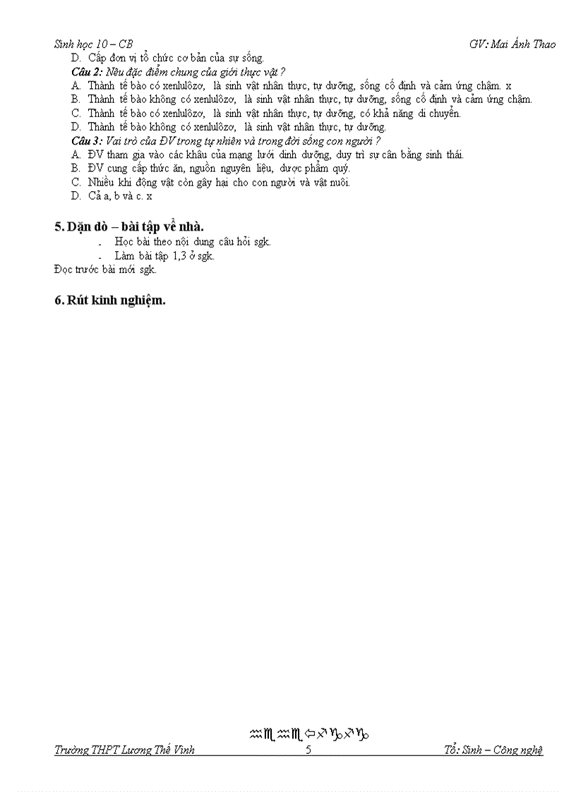 image for page Giáo án Sinh hoc 10 CB