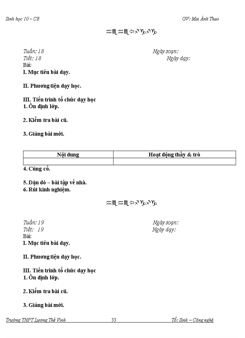 image for page Giáo án Sinh hoc 10 CB