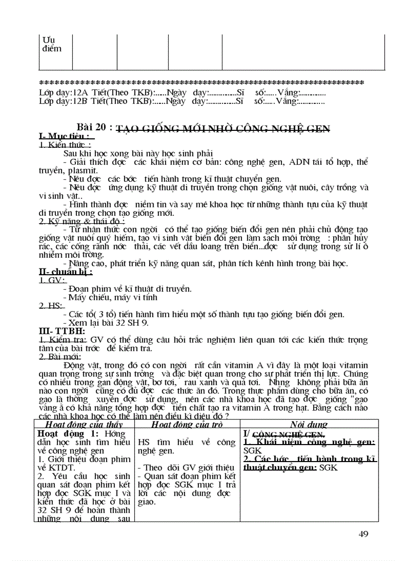 image for page Giao An Sinh Học 12 Ban Cơ Bản