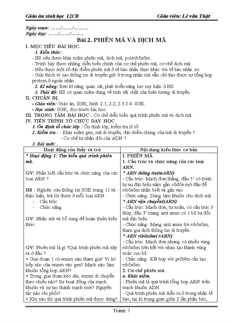 image for page Giao an sinh hoc 12 năm 2009 2010