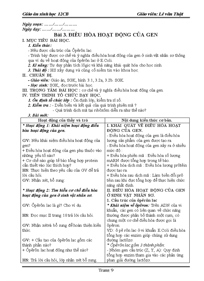 image for page Giao an sinh hoc 12 năm 2009 2010