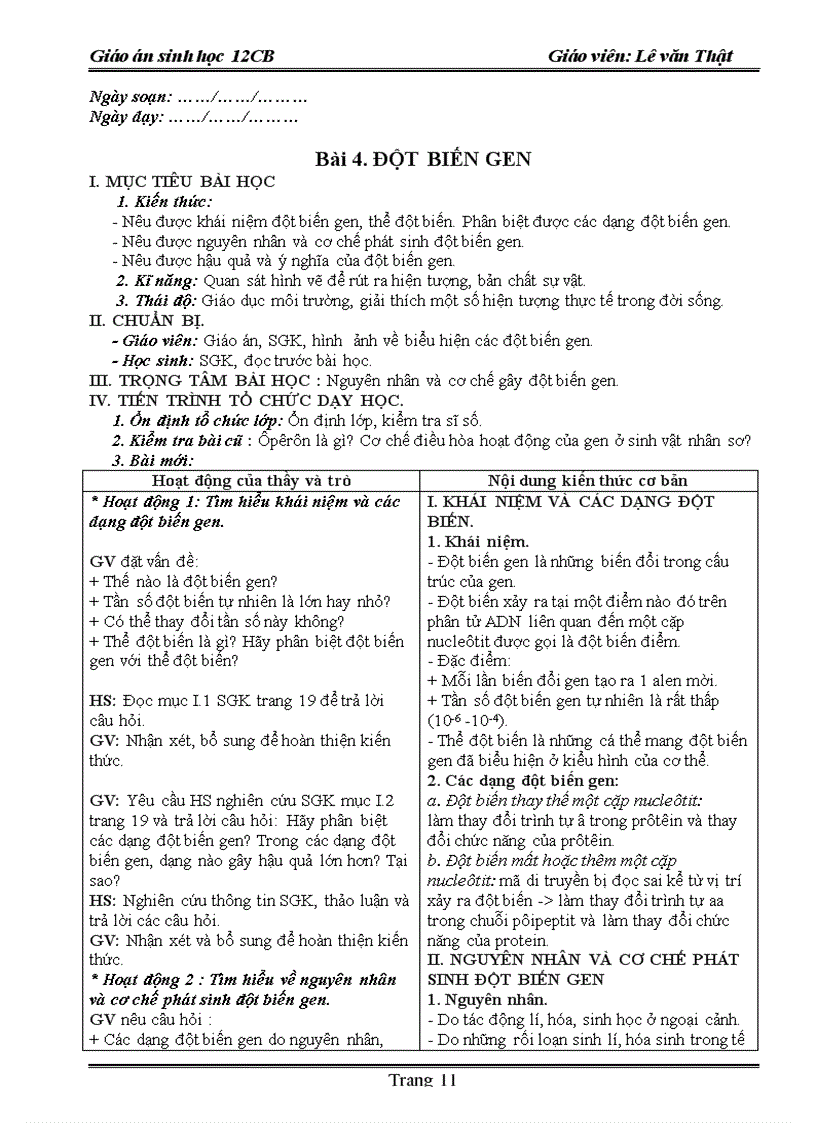 image for page Giao an sinh hoc 12 năm 2009 2010